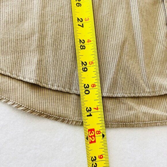 Van Heusen Men's Wrinkle-Free Stain Shield Button-Down Tan Shirt Size L 16-16.5 - Picture 9 of 9